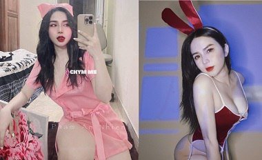 Сексуальная сексуальность Nhien показывает красивую и красочную бабочку