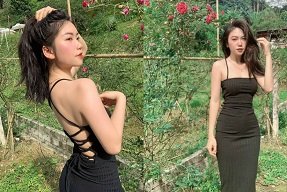 Горячий клип Le Minh Nguyet в захватывающем секретном саду